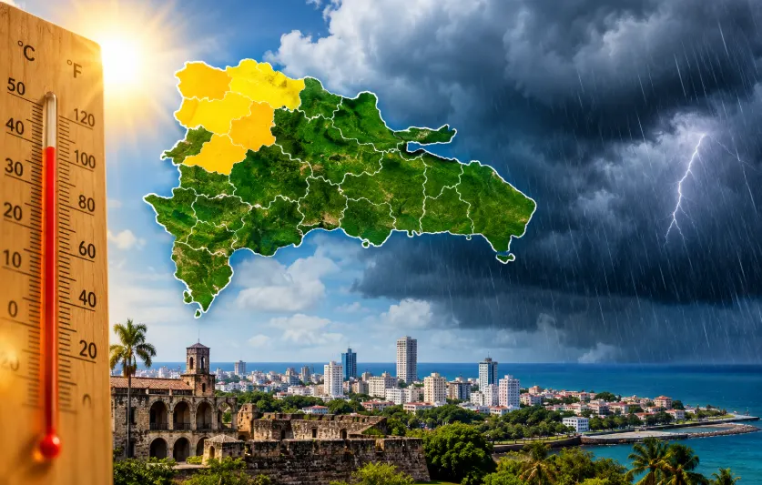 Aguaceros y tormentas eléctricas este miércoles por vaguada