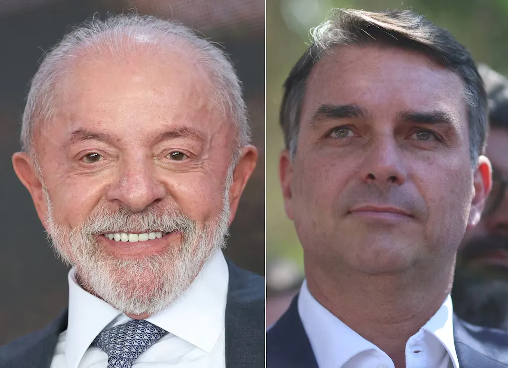 Lula y Flávio Bolsonaro debaten a una semana de las elecciones en Brasil