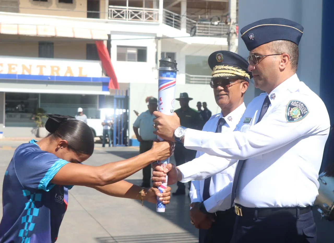 Antorcha de Juegos Mundiales de Policías 2026 llega a Nagua