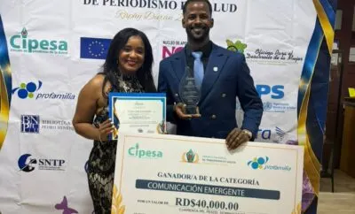Ana Inoa y Max Figueroa ganan premio nacional de periodismo en salud