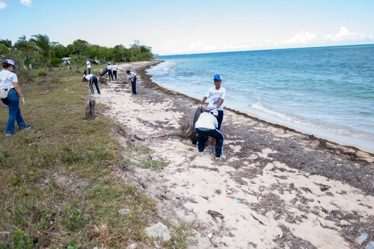 Empresa Seaboard limpia santuario de manatíes en Puerto Plata