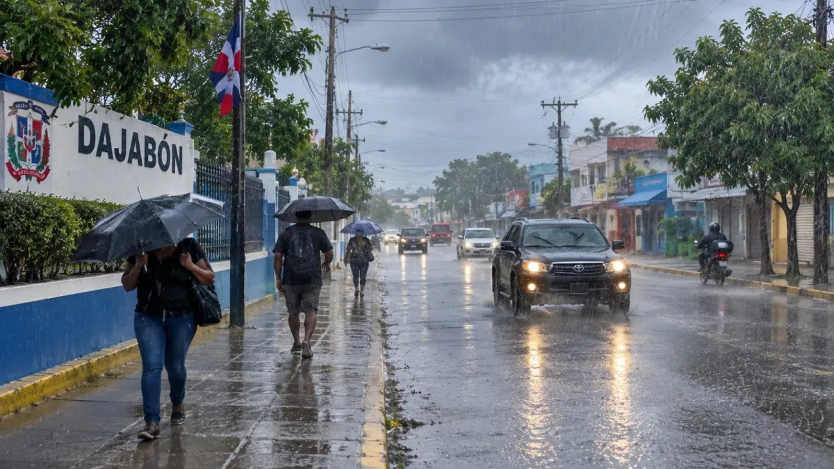 Aguaceros en el Cibao por la vaguada; varias provincias en alerta