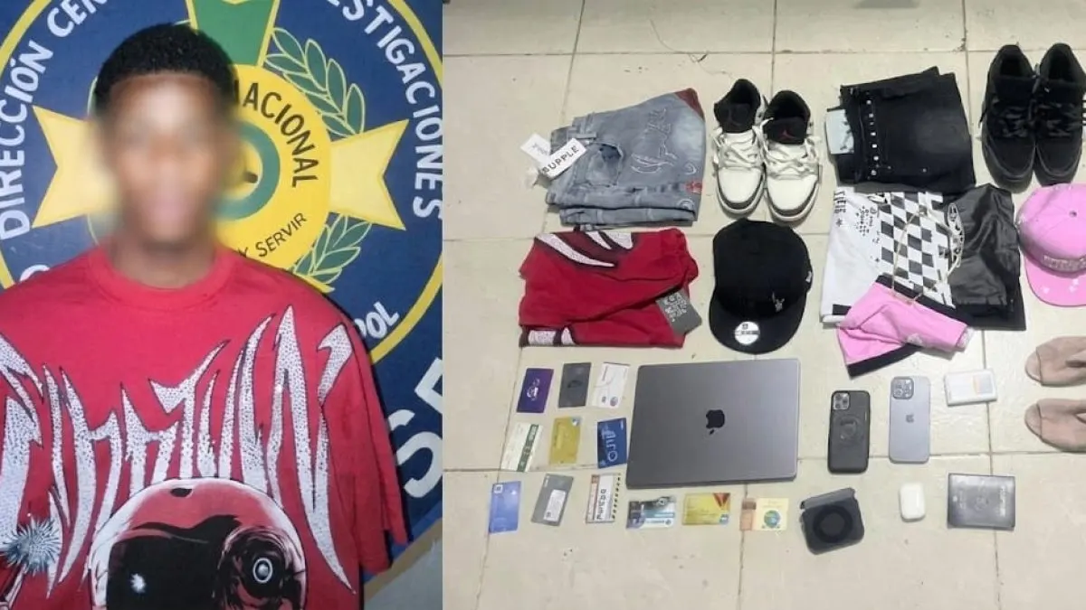 Policía captura a hombre con cosas robadas en Barahona