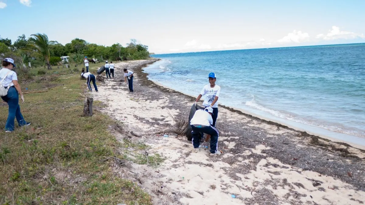 Limpieza en santuario de manatíes en Puerto Plata