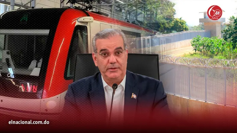 Abinader compara la importancia del muro fronterizo con el Metro de Santo Domingo