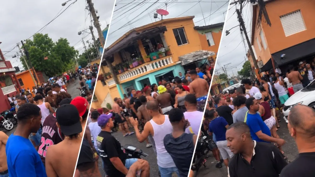 Jóvenes celebran 'teteo' bajo la lluvia en El Almirante