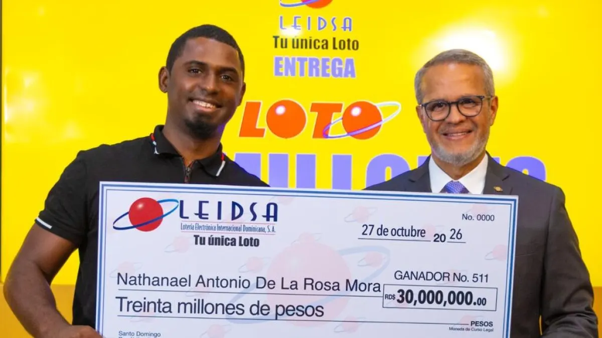 Joven dominicano gana RD$30 millones en la lotería