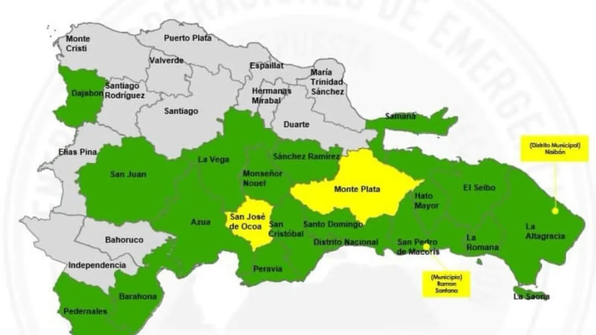 Coe reduce alertas en algunas provincias, pero mantiene vigilancia por lluvias