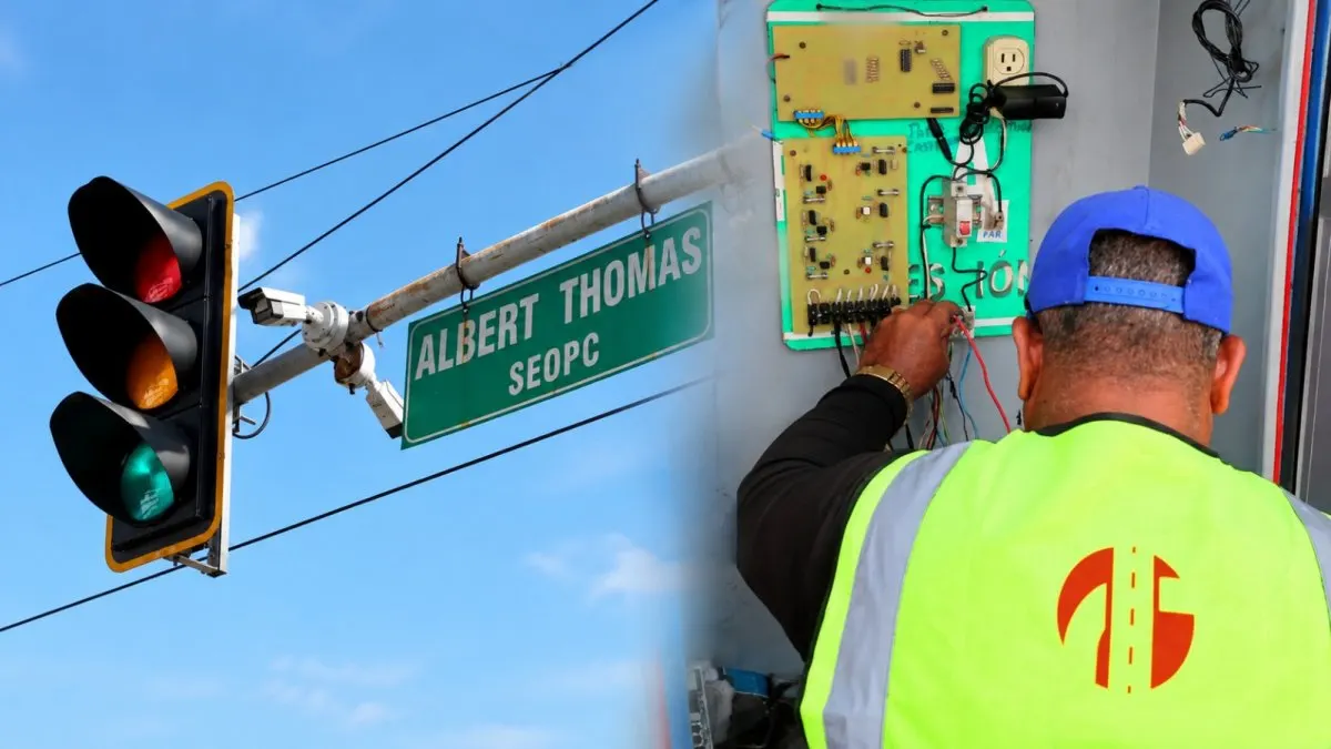 Fallas eléctricas dejan semáforos inoperantes en Santo Domingo Este