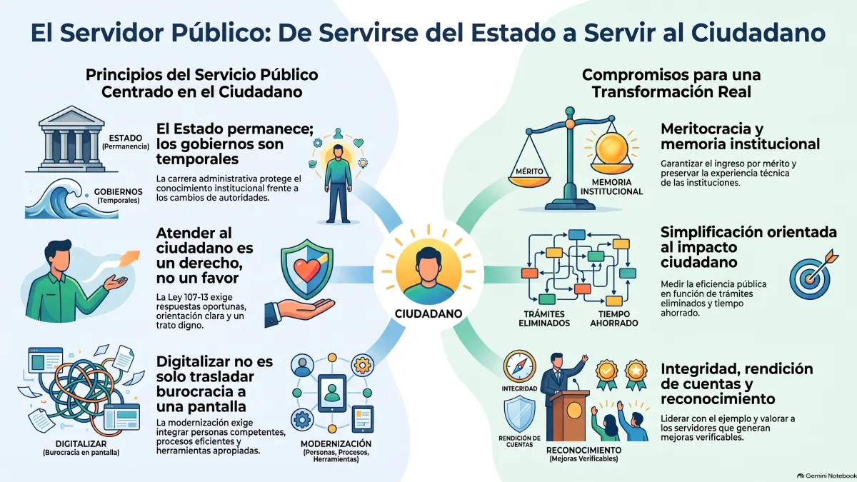 El Estado debe servir al pueblo, no servirse de él