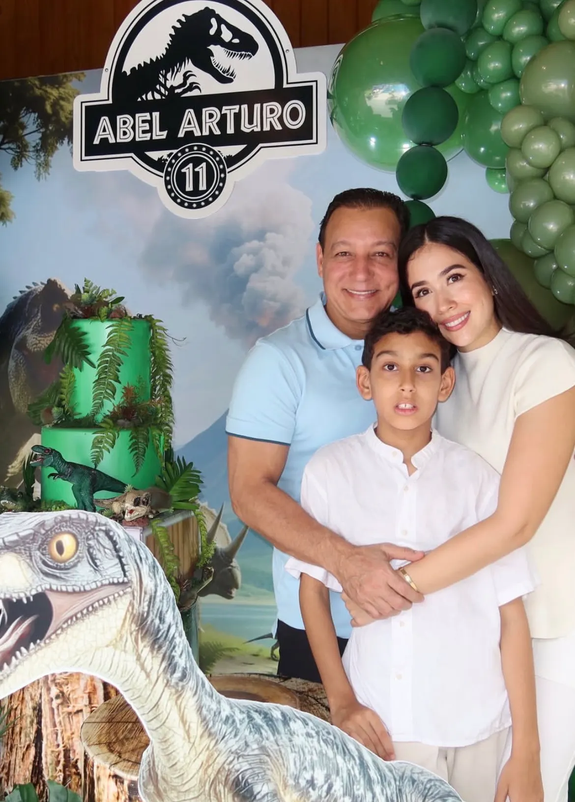 Nahiony Reyes celebra cumpleaños de su hijo Abel Arturo