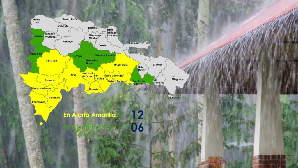 11 provincias en alerta amarilla por vaguada