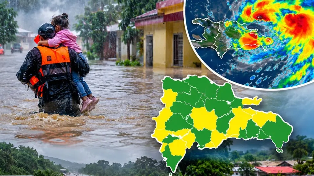 Lluvias afectan a más de 500 viviendas en República Dominicana