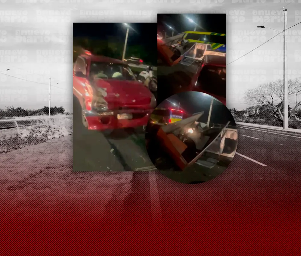 Accidente en cadena en avenida Ecológica de SDE