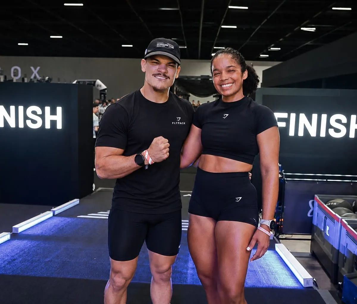 Albert Canela y Carissa Tavarez compiten en HYROX São Paulo 2026