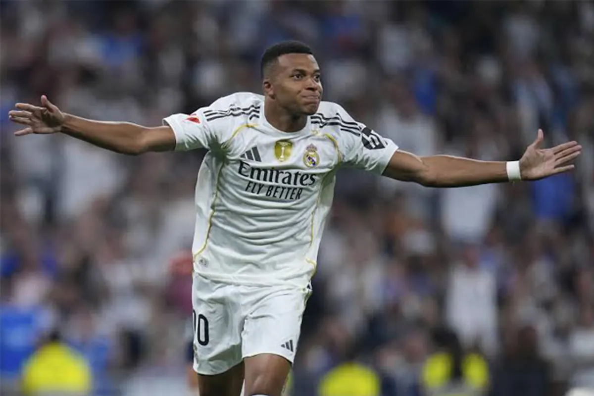 Mbappé marca el primer gol del Real Madrid contra el Barcelona