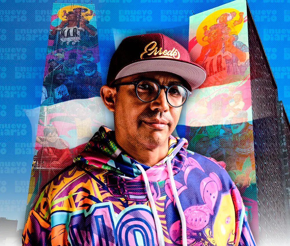 Dominicano crea el mural más alto de EE. UU. en el Bronx