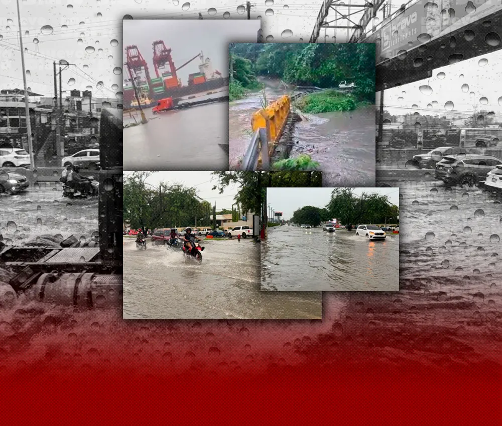 Inundaciones afectan calles y viviendas en varias zonas del país