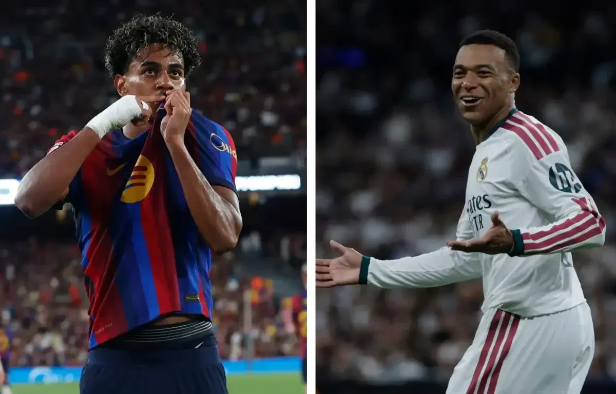 Yamal y Mbappé se enfrentan en el Clásico antes del Balón de Oro