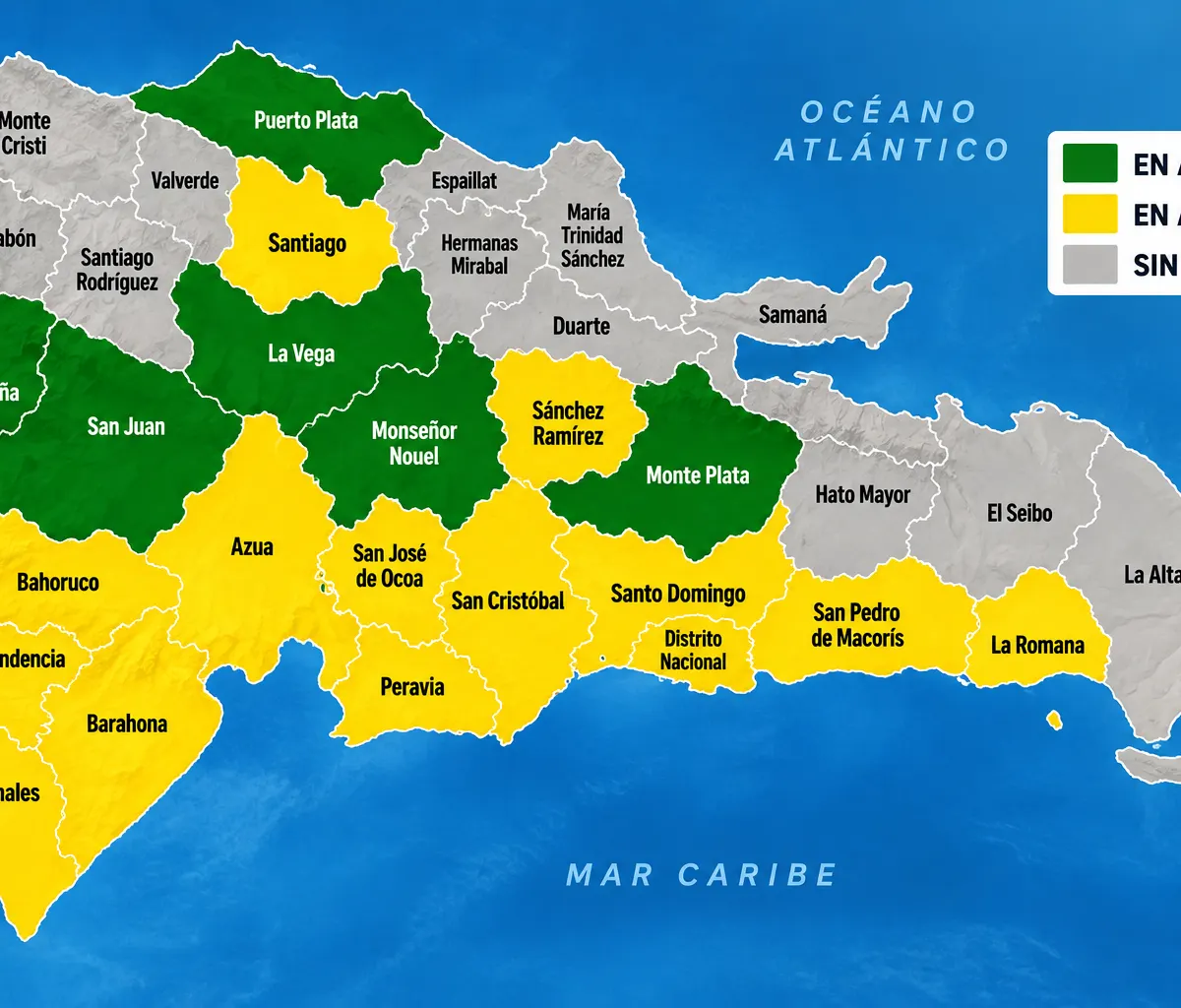 INDOMET advierte lluvias y riesgo de inundaciones en República Dominicana