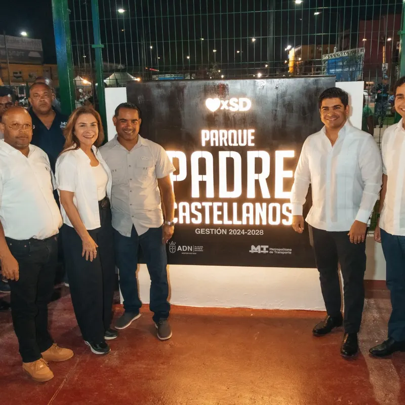Alcaldía del Distrito Nacional inaugura el parque Padre Castellanos