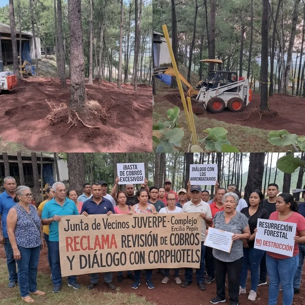 Vecinos de Jarabacoa piden a Corphotels revisar cobros y parar la tala de árboles