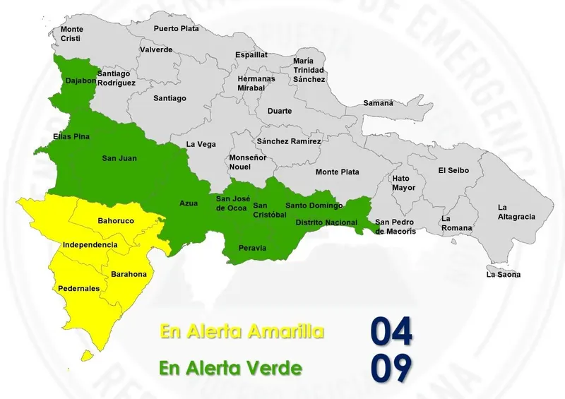 COE eleva alertas por lluvias intensas en el país
