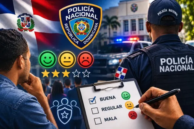 El 50% de los dominicanos tienen una buena percepción de la Policía Nacional