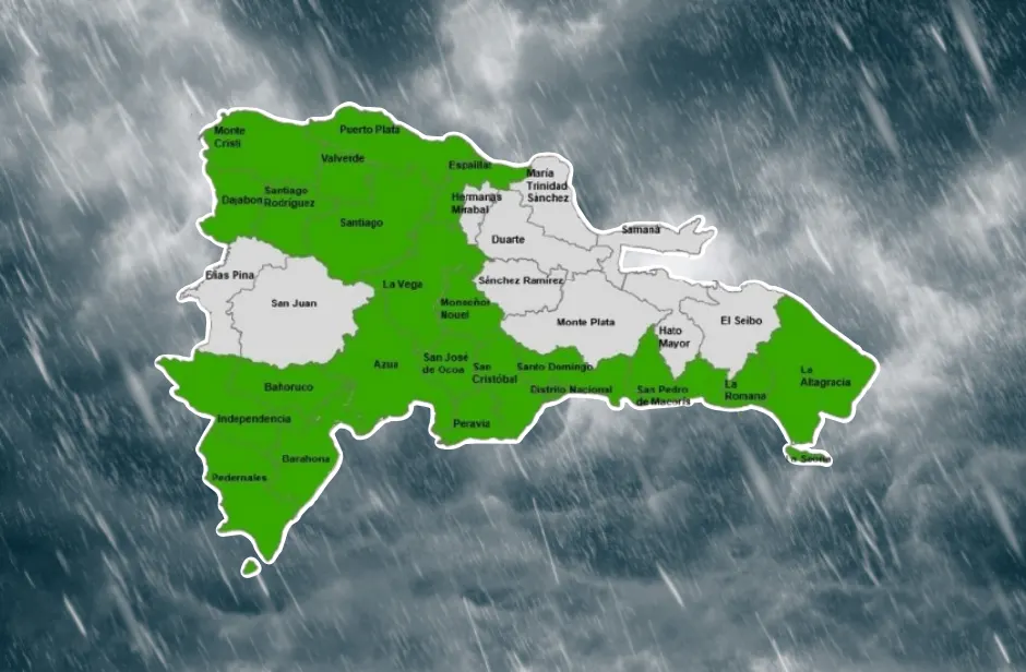 COE eleva alerta verde a 22 provincias por lluvias