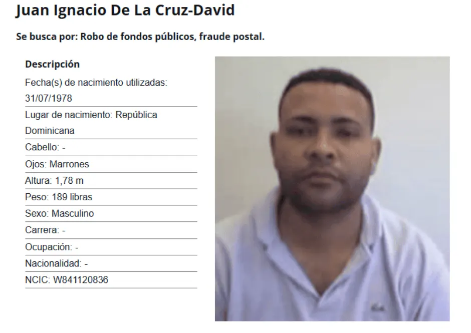 Buscan a dominicano por fraude de 133,000 dólares en Puerto Rico