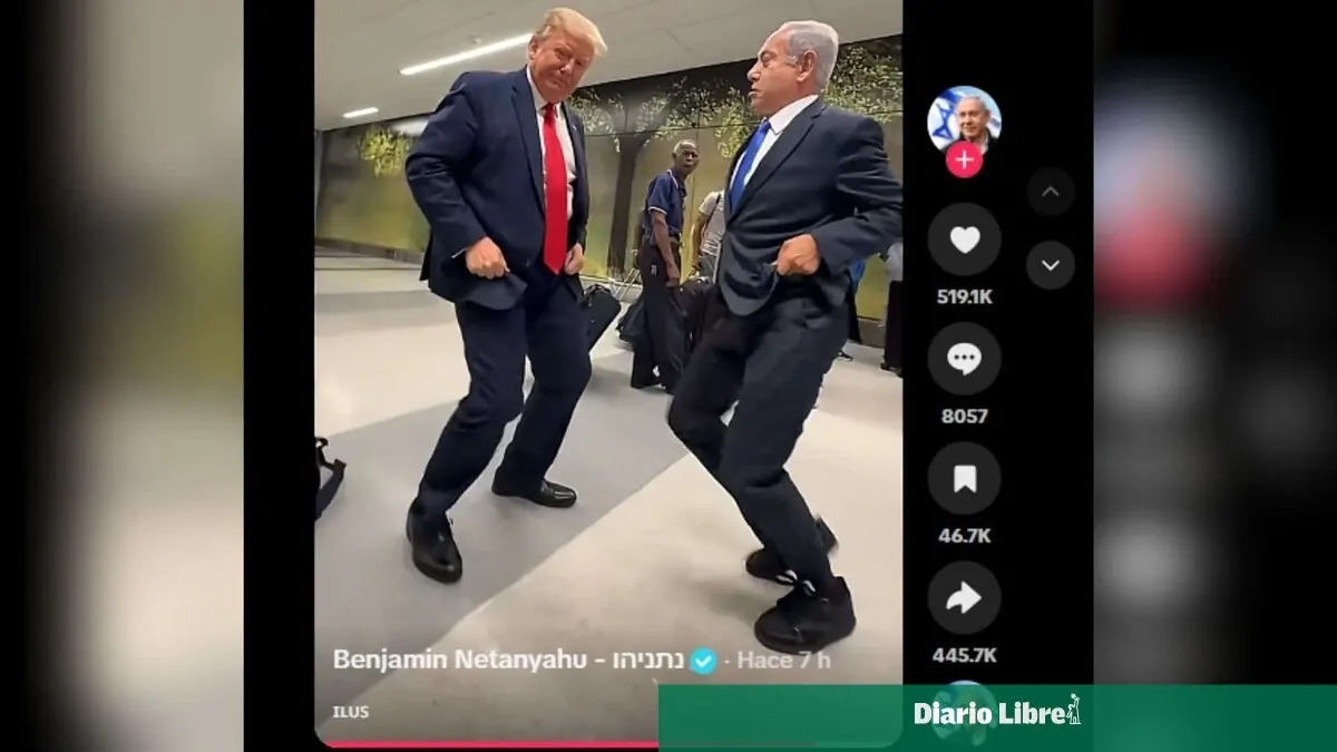 Netanyahu comparte video bailando 'Dame hombro' con Trump