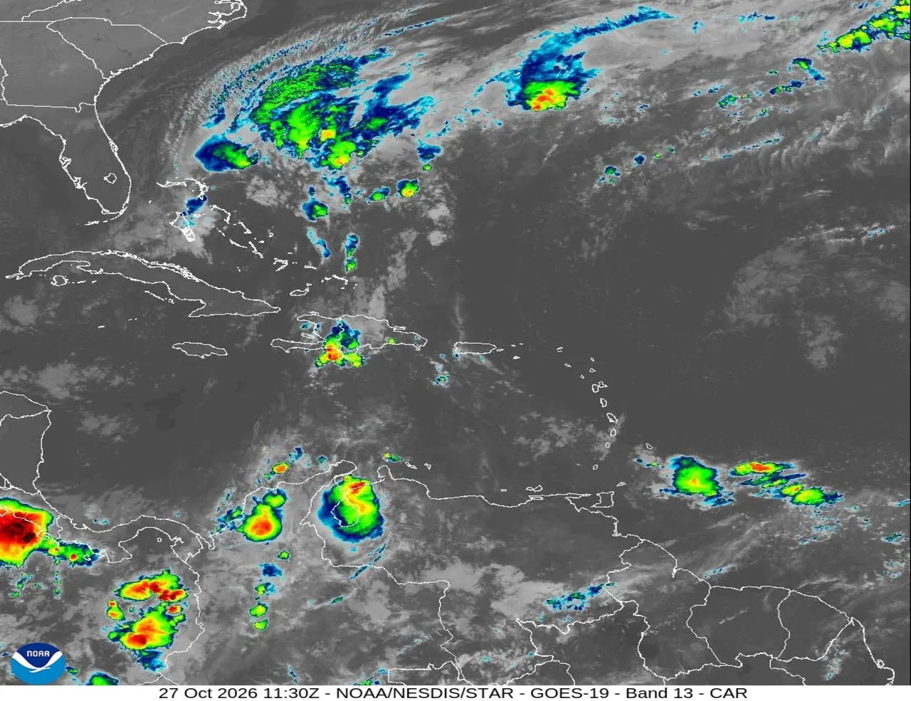 Aguaceros y tormentas afectan varias provincias este martes